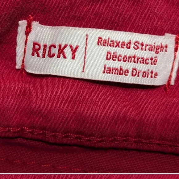 Men's True Religion Ricky Red Denim Shorts - Picture 8 of 11